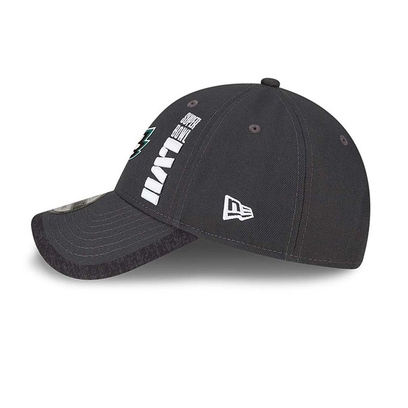 Grey New Era Philadelphia Eagles Super Bowl Lvii Opening Night Adjustable Cap 9forty | IWYU80519