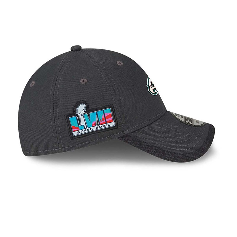 Grey New Era Philadelphia Eagles Super Bowl Lvii Opening Night Adjustable Cap 9forty | IWYU80519