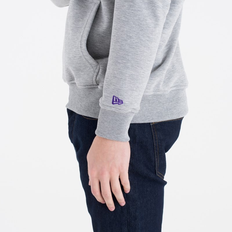 Grey New Era Sacramento Kings NBA Team Logo Hoodie | MOHZ48270