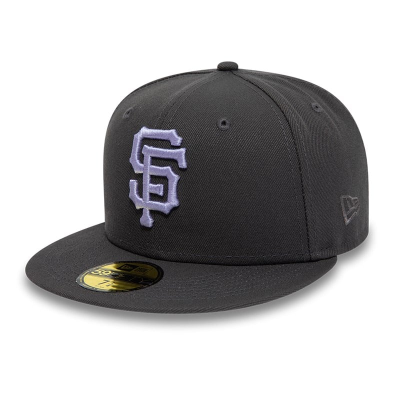 Grey New Era San Francisco Giants Fitted Cap 59fifty | ZHOS53490