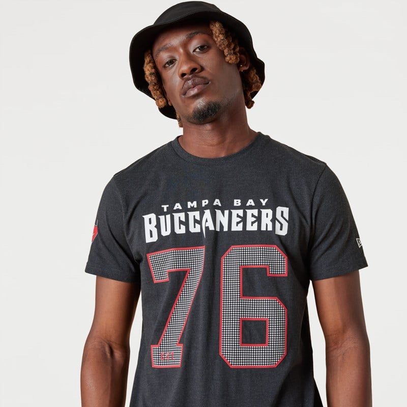 Grey New Era Tampa Bay Buccaneers NFL Jersey T-Shirt | OEJT79086