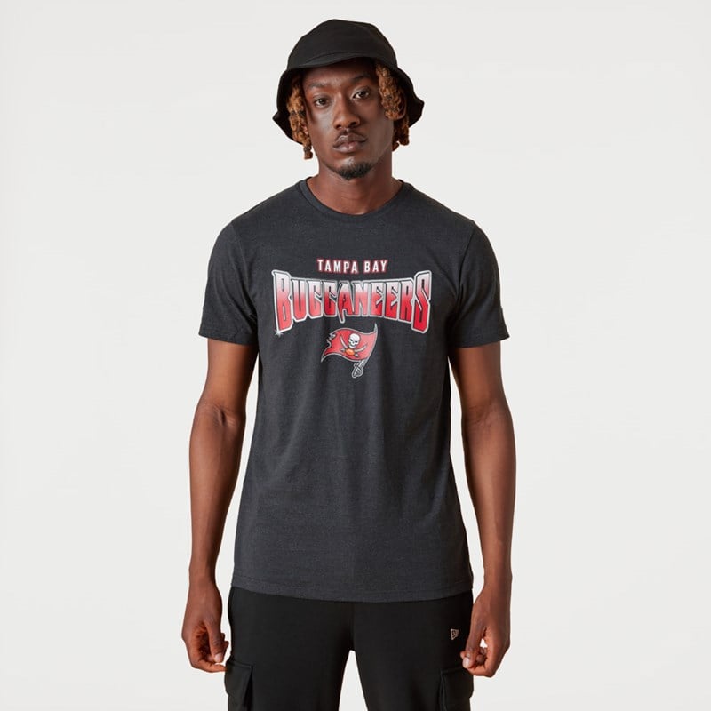 Grey New Era Tampa Bay Buccaneers NFL Team Fade T-Shirt | DCTX39671