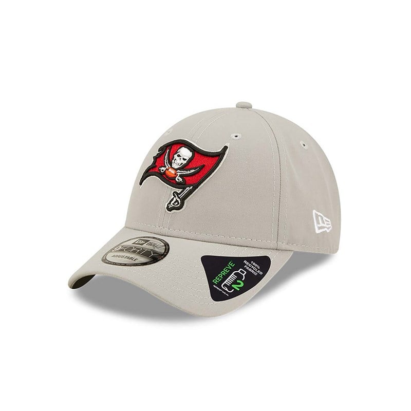 Grey New Era Tampa Bay Buccaneers Repreve Adjustable Cap 9forty | RPYB36409