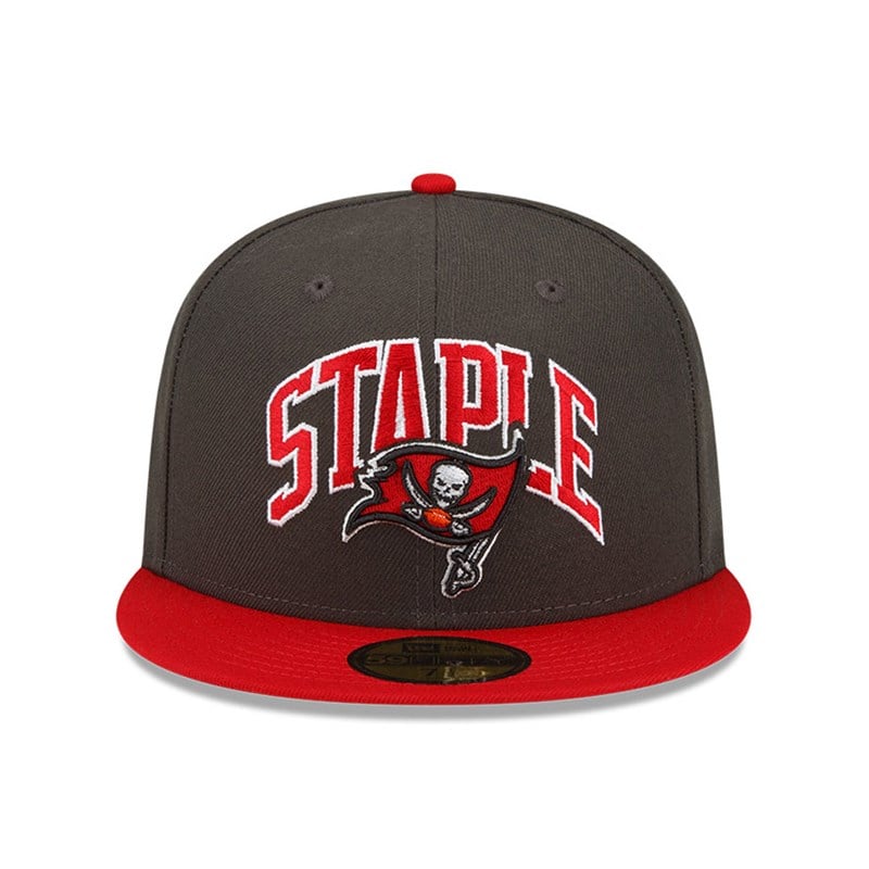 Grey New Era Tampa Bay Buccaneers X Staple Fitted Cap 59fifty | VCSH62931