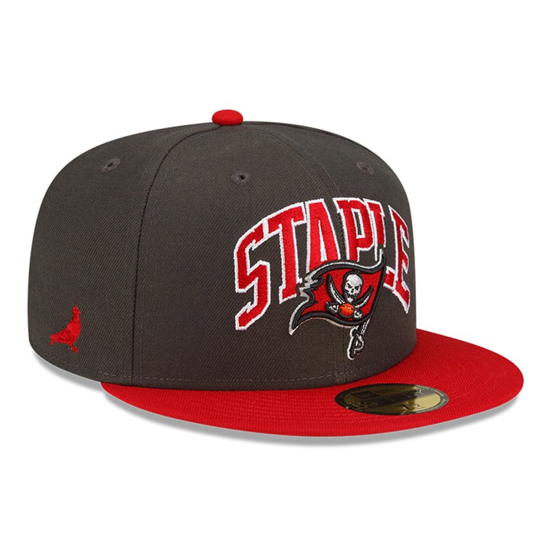 Grey New Era Tampa Bay Buccaneers X Staple Fitted Cap 59fifty | VCSH62931