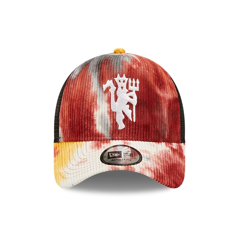 Multi New Era Manchester United Tie Dye Cord A-frame Cap Trucker | XAEG96823