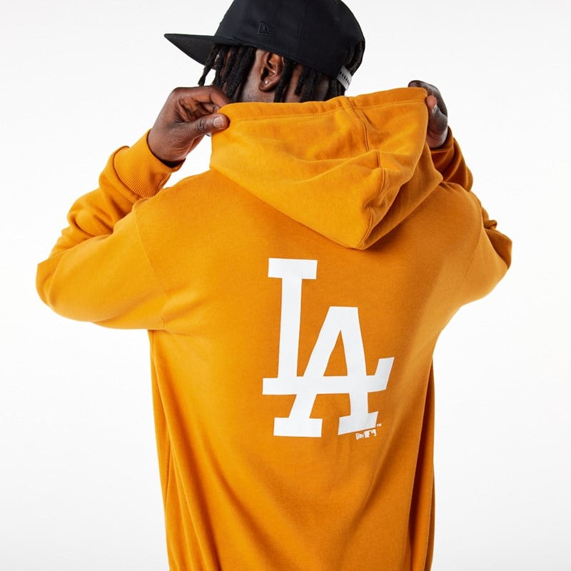 Orange New Era La Dodgers MLB League Essential Hoodie | OAUC02645