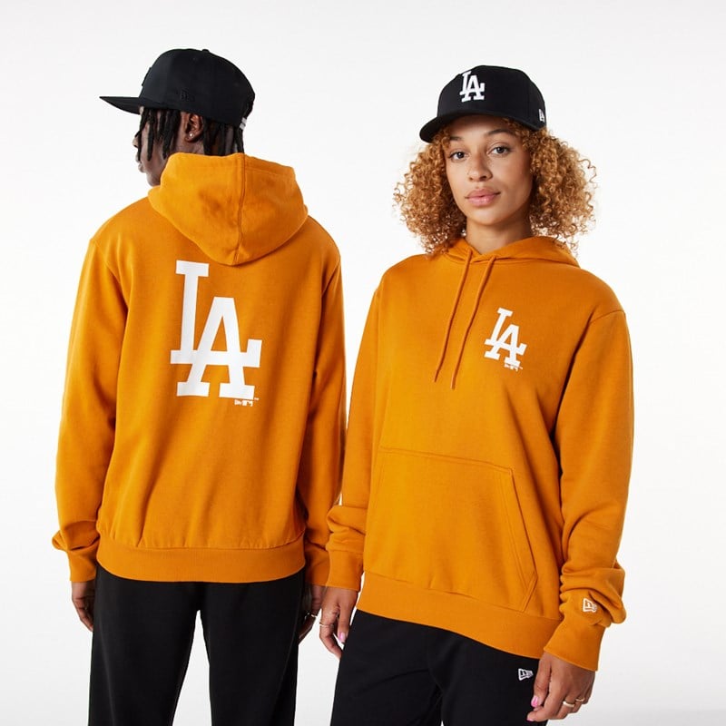 Orange New Era La Dodgers MLB League Essential Hoodie | OAUC02645