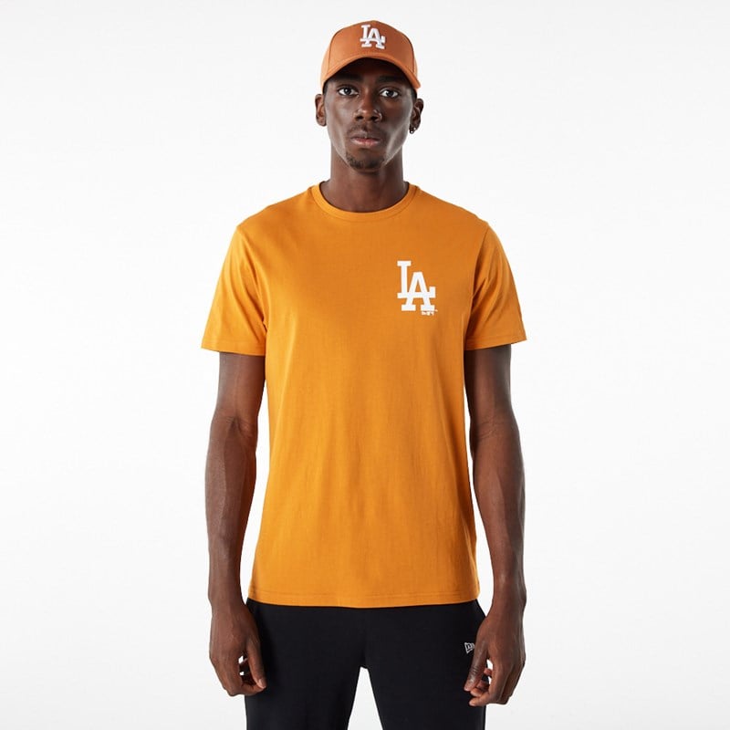 Orange New Era La Dodgers MLB League Essential T-Shirt | ZXYT87543