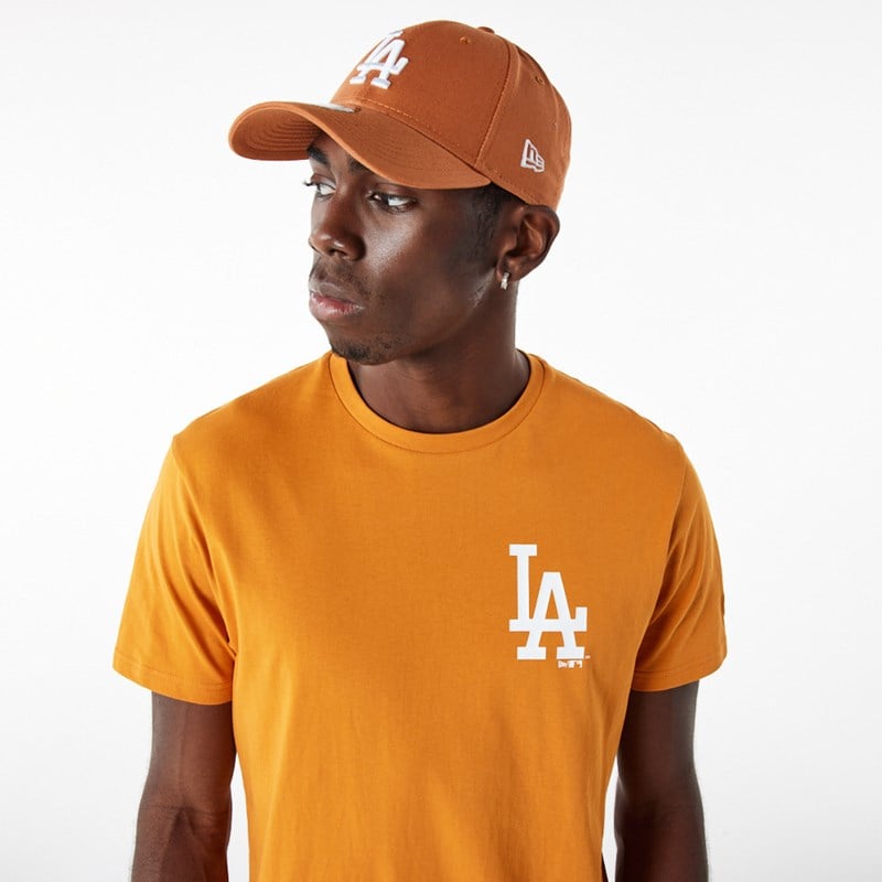 Orange New Era La Dodgers MLB League Essential T-Shirt | ZXYT87543