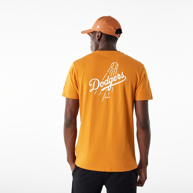 Orange New Era La Dodgers MLB League Essential T-Shirt | ZXYT87543