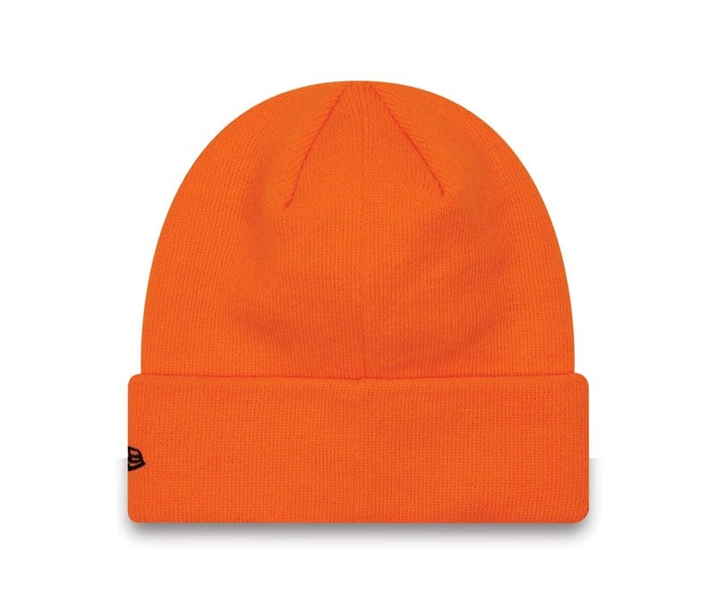 Orange New Era La Dodgers Neon Cuff Beanie Hat Knit | GETL21943