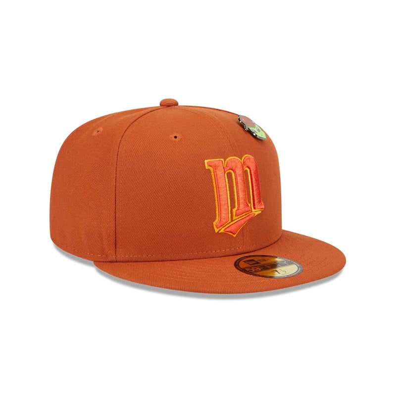 Orange New Era Minnesota Twins Outer Space Fitted Cap 59fifty | ARSC42915