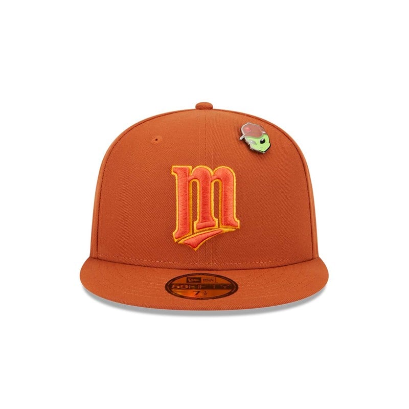 Orange New Era Minnesota Twins Outer Space Fitted Cap 59fifty | ARSC42915