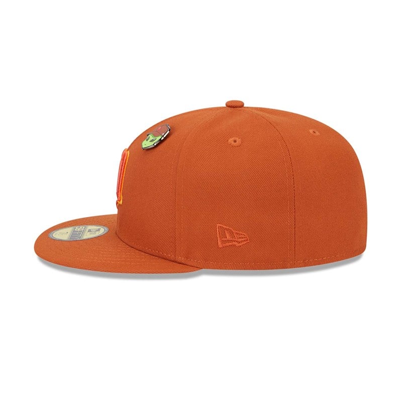 Orange New Era Minnesota Twins Outer Space Fitted Cap 59fifty | ARSC42915