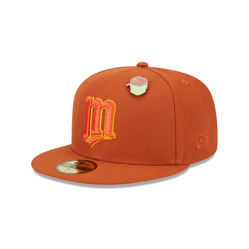 Orange New Era Minnesota Twins Outer Space Fitted Cap 59fifty | ARSC42915