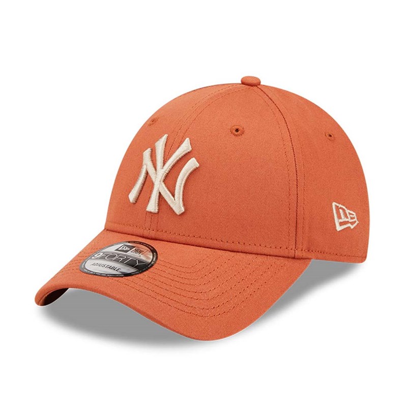 Orange New Era New York Yankees League Essential Adjustable Cap 9forty | CJUY42769