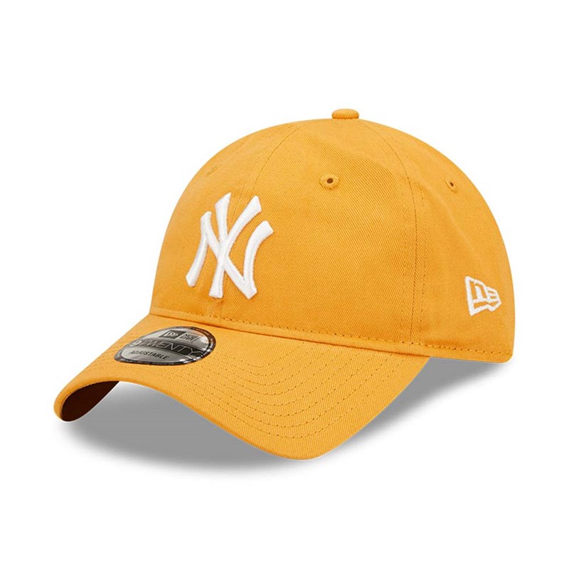 Orange New Era New York Yankees League Essential Adjustable Cap 9twenty | TULK94083