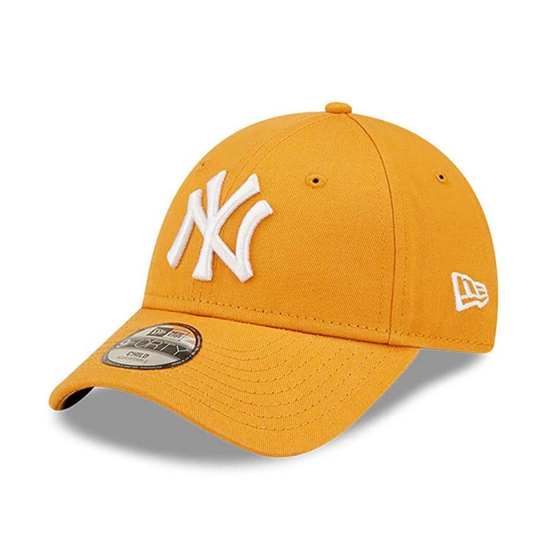 Orange New Era New York Yankees Youth League Essential Adjustable Cap 9forty | PJVO36970