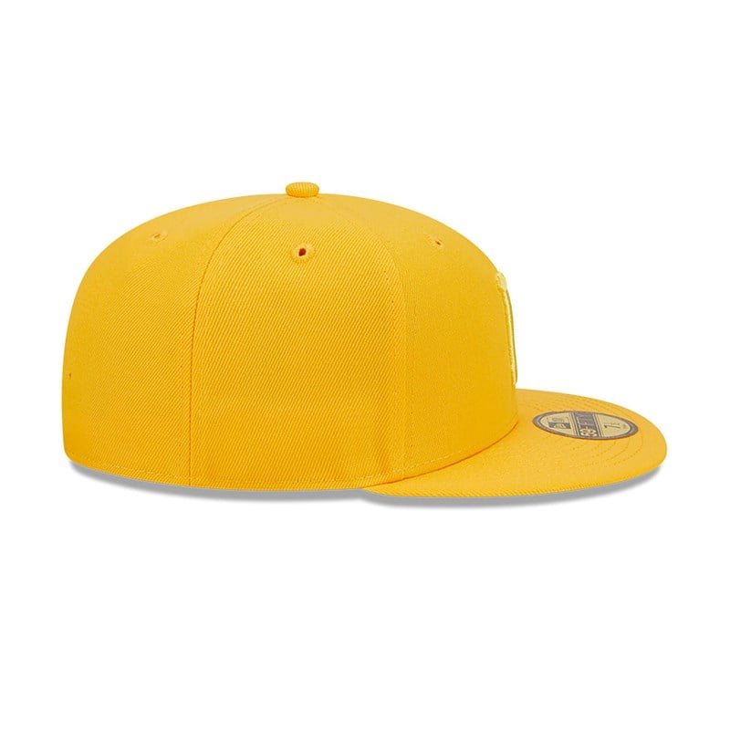 Orange New Era Pittsburgh Pirates Monocamo Fitted Cap 59fifty | OKRV84567