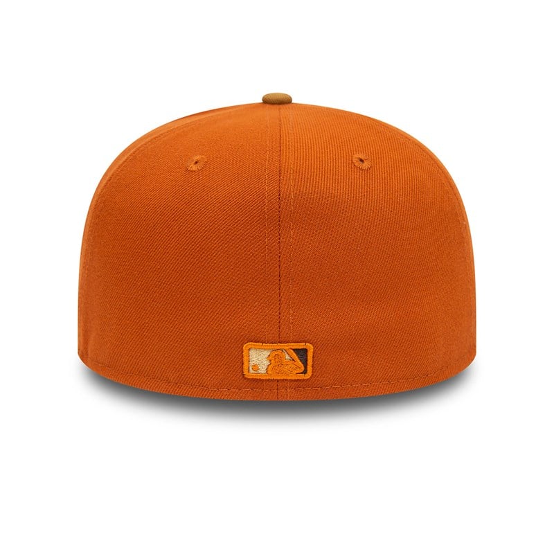 Orange New Era San Diego Padres Fall Colours Contrast Visor Fitted Cap 59fifty | VUAN67150