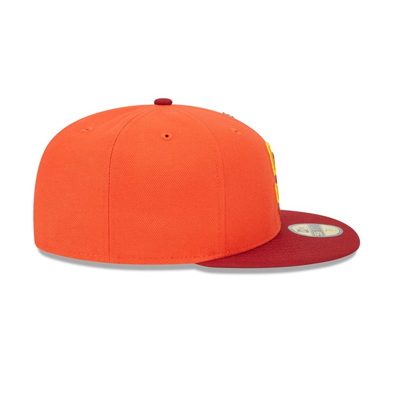 Orange New Era San Diego Padres Outer Space Fitted Cap 59fifty | VHJY38192