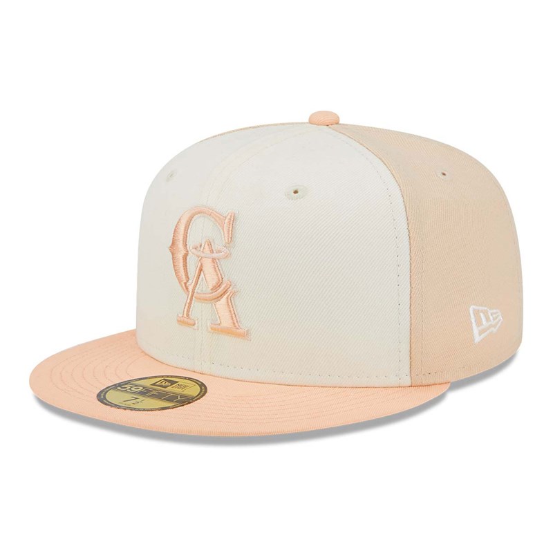 Pink New Era California Angels Anniversary Fitted Cap 59fifty | CXHJ02967