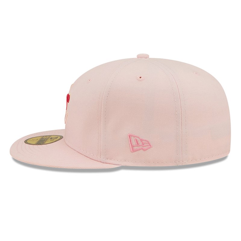 Pink New Era Kansas City Royals MLB Blossom Fitted Cap 59fifty | TJCQ28179