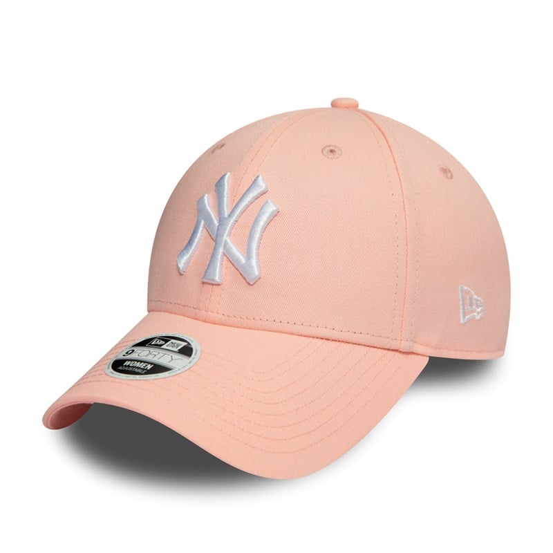 Pink New Era New York Yankees Essential Womens Cap 9forty | VSLM30761