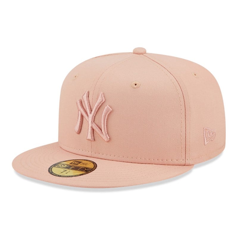 Pink New Era New York Yankees League Essential Fitted Cap 59fifty | MRJT45763