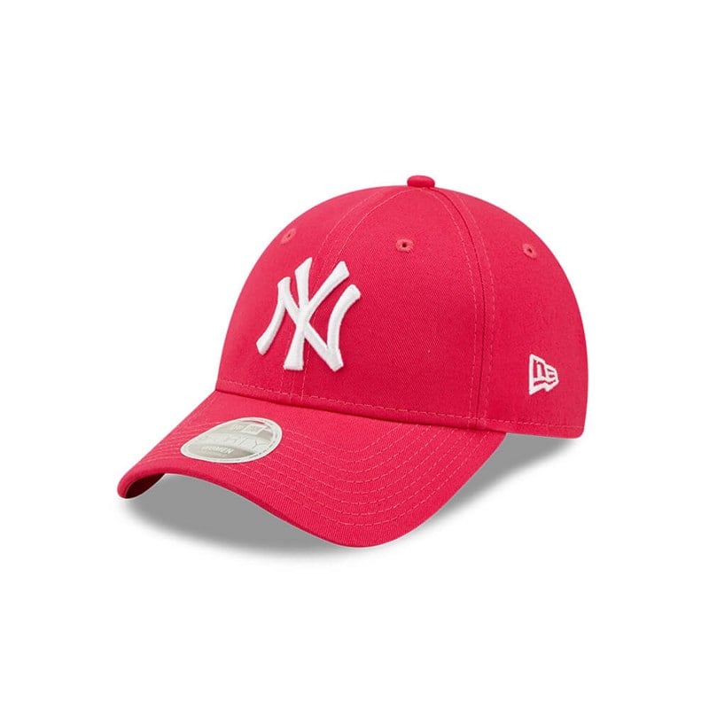 Pink New Era New York Yankees League Essentials Womens Adjustable Cap 9forty | OQYN18920