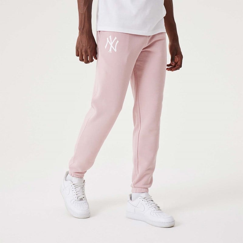 Pink New Era New York Yankees MLB League Essential Pastel Joggers | MQLW28971