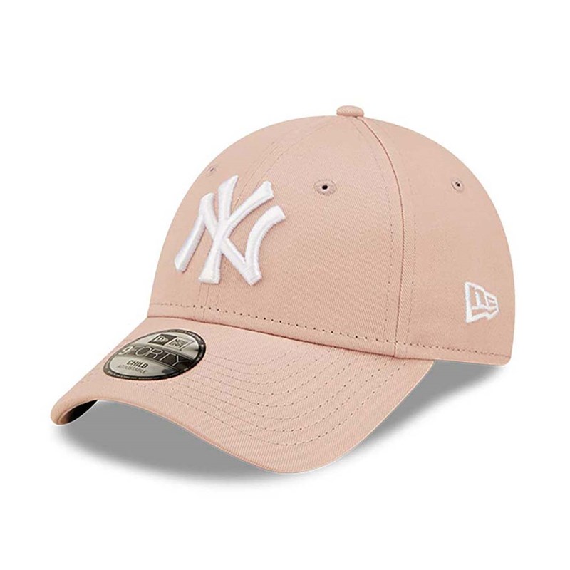 Pink New Era New York Yankees Youth League Essential Adjustable Cap 9forty | OSPK97681