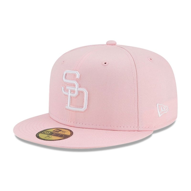 Pink New Era San Diego Padres Pastel Fitted Cap 59fifty | VGPX09478