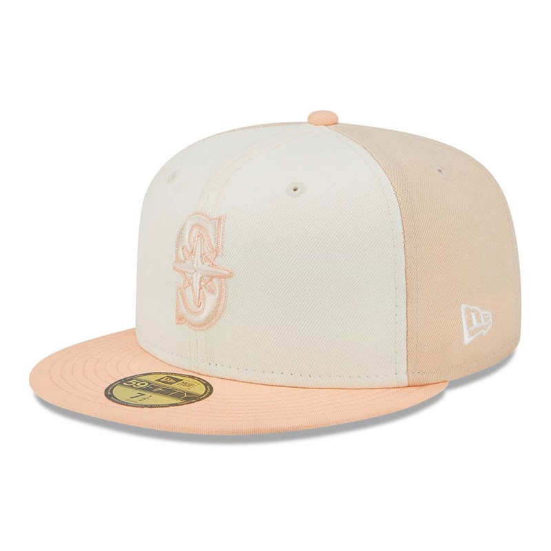 Pink New Era Seattle Mariners Anniversary Fitted Cap 59fifty | ZECG37296