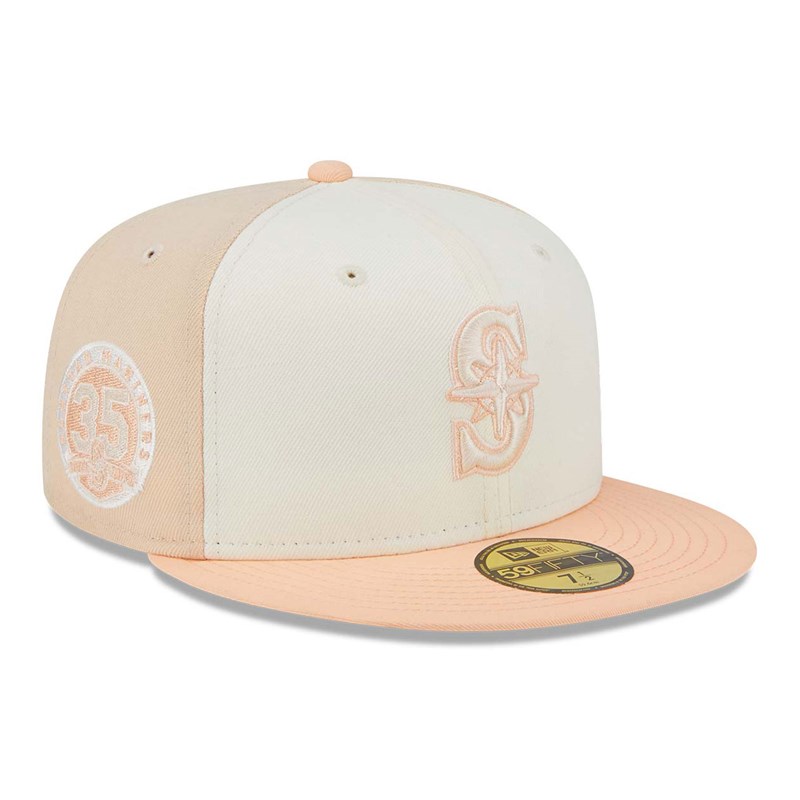 Pink New Era Seattle Mariners Anniversary Fitted Cap 59fifty | ZECG37296