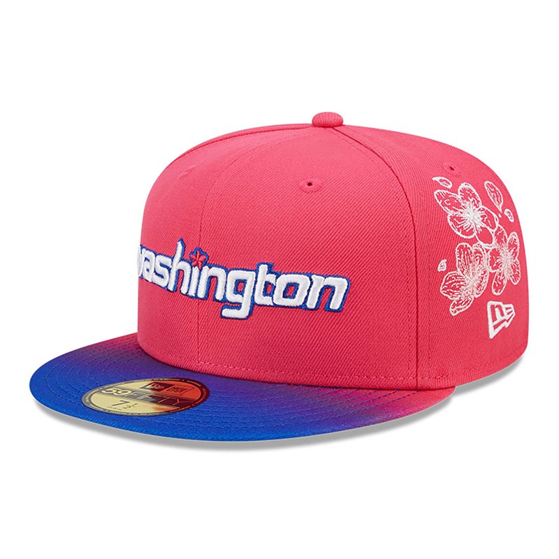 Pink New Era Washington Wizards Authentics City Edition Fitted Cap 59fifty | XOUS70956