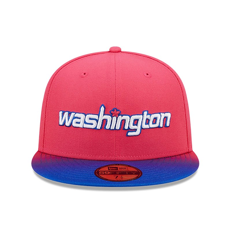 Pink New Era Washington Wizards Authentics City Edition Fitted Cap 59fifty | XOUS70956