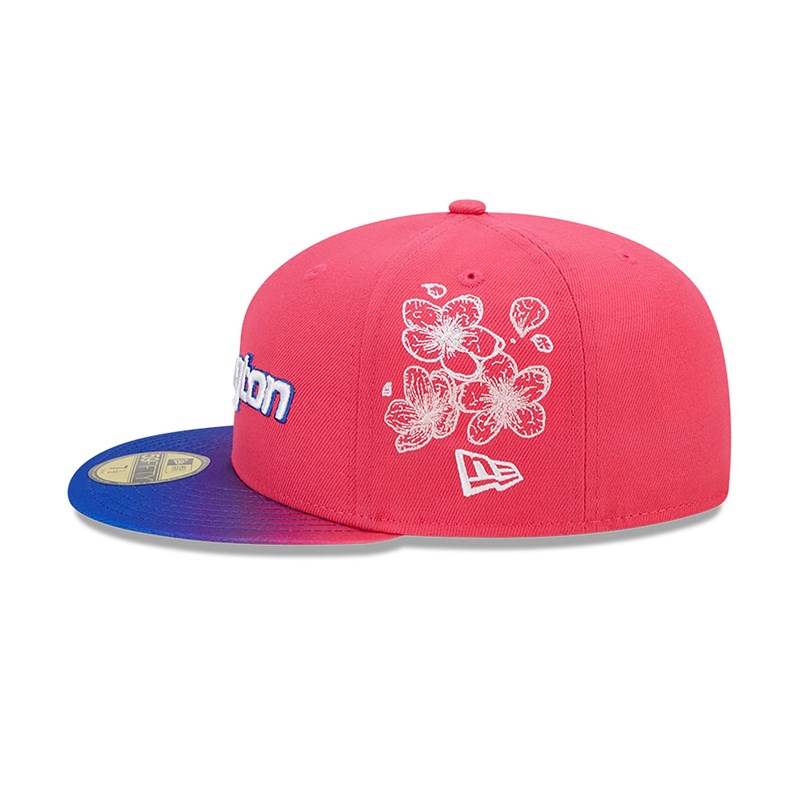 Pink New Era Washington Wizards Authentics City Edition Fitted Cap 59fifty | XOUS70956