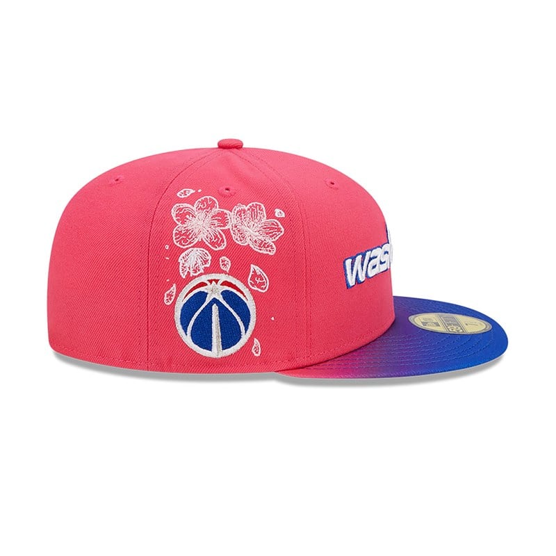 Pink New Era Washington Wizards Authentics City Edition Fitted Cap 59fifty | XOUS70956