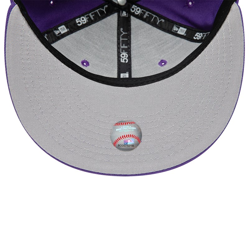 Purple New Era Arizona Diamondbacks Dual Logo Fitted Cap 59fifty | EBXG78230