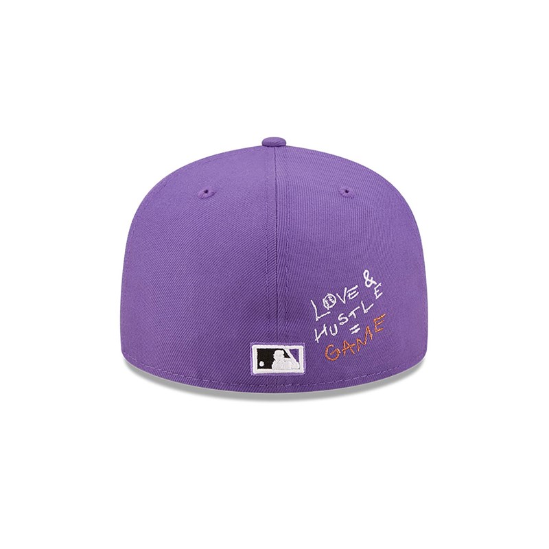 Purple New Era Arizona Diamondbacks MLB Team Heart Fitted Cap 59fifty | RYPG12603