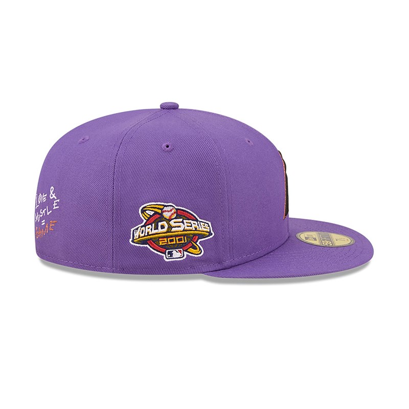 Purple New Era Arizona Diamondbacks MLB Team Heart Fitted Cap 59fifty | RYPG12603