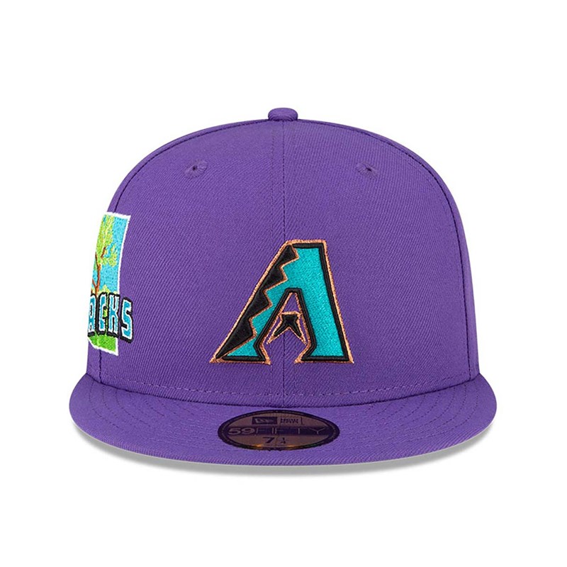 Purple New Era Arizona Diamondbacks Stateview Fitted Cap 59fifty | MJCY61723