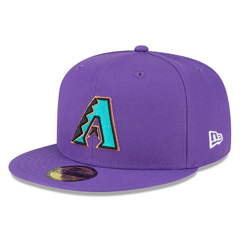 Purple New Era Arizona Diamondbacks Stateview Fitted Cap 59fifty | MJCY61723