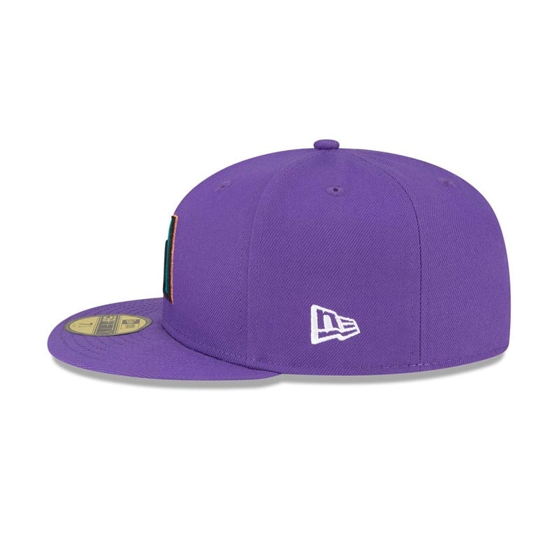 Purple New Era Arizona Diamondbacks Stateview Fitted Cap 59fifty | MJCY61723