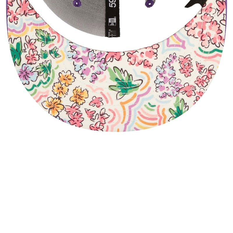 Purple New Era Arizona Diamondbacks Watercolour Floral Cap 59fifty | LNVJ78123