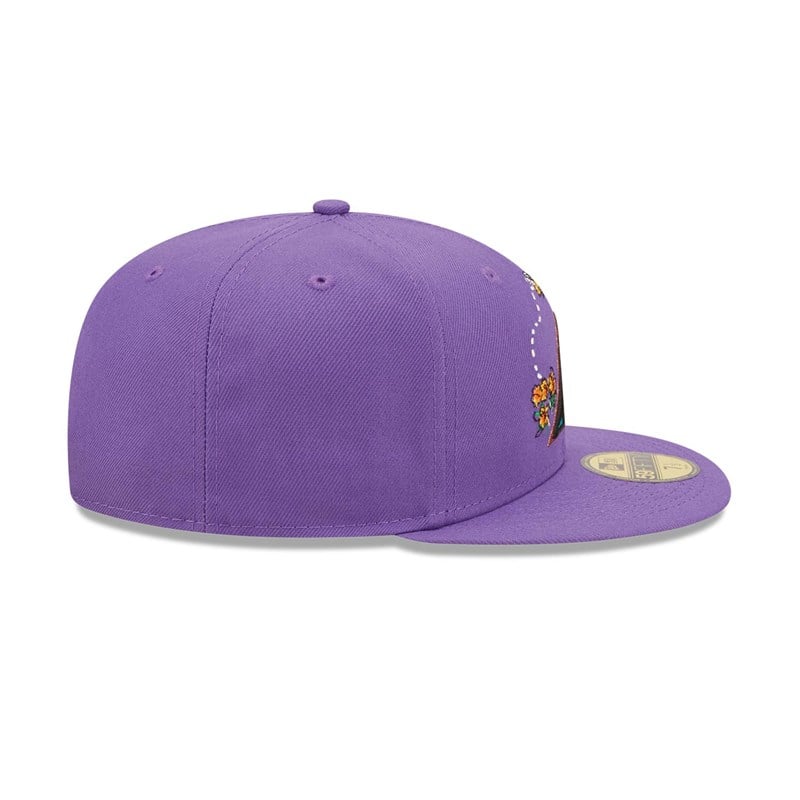 Purple New Era Arizona Diamondbacks Watercolour Floral Cap 59fifty | LNVJ78123