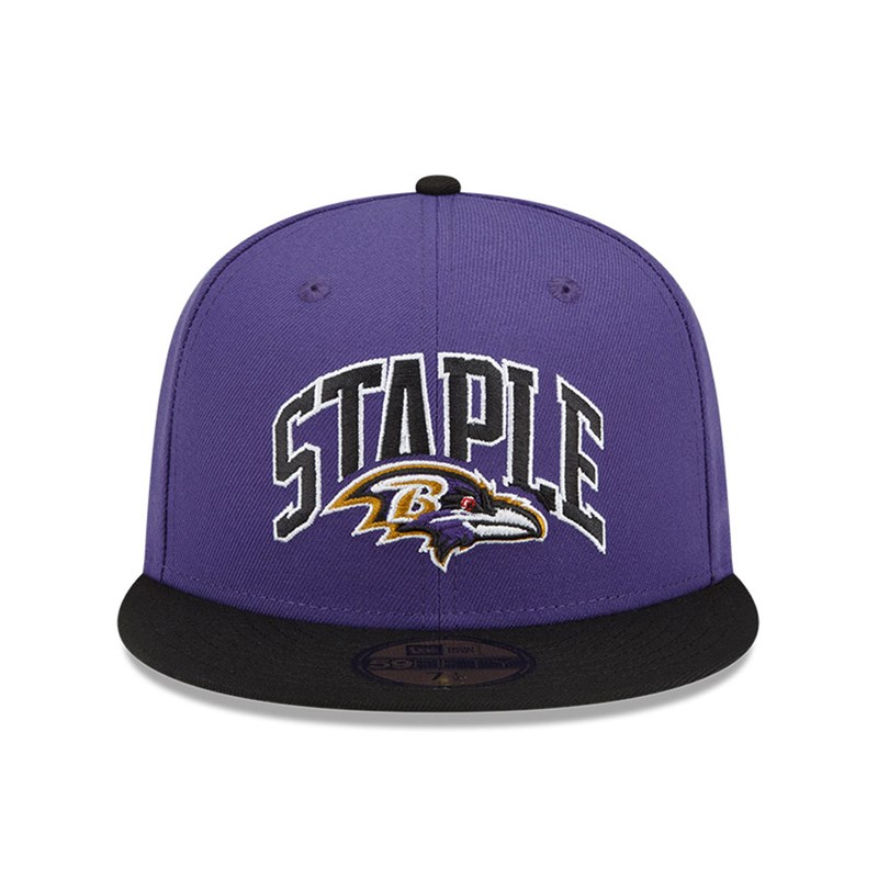 Purple New Era Baltimore Ravens X Staple Fitted Cap 59fifty | BROT62178