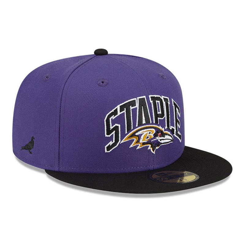 Purple New Era Baltimore Ravens X Staple Fitted Cap 59fifty | BROT62178